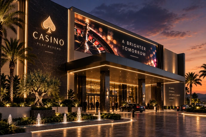 Media server solution controlling casino LED displays