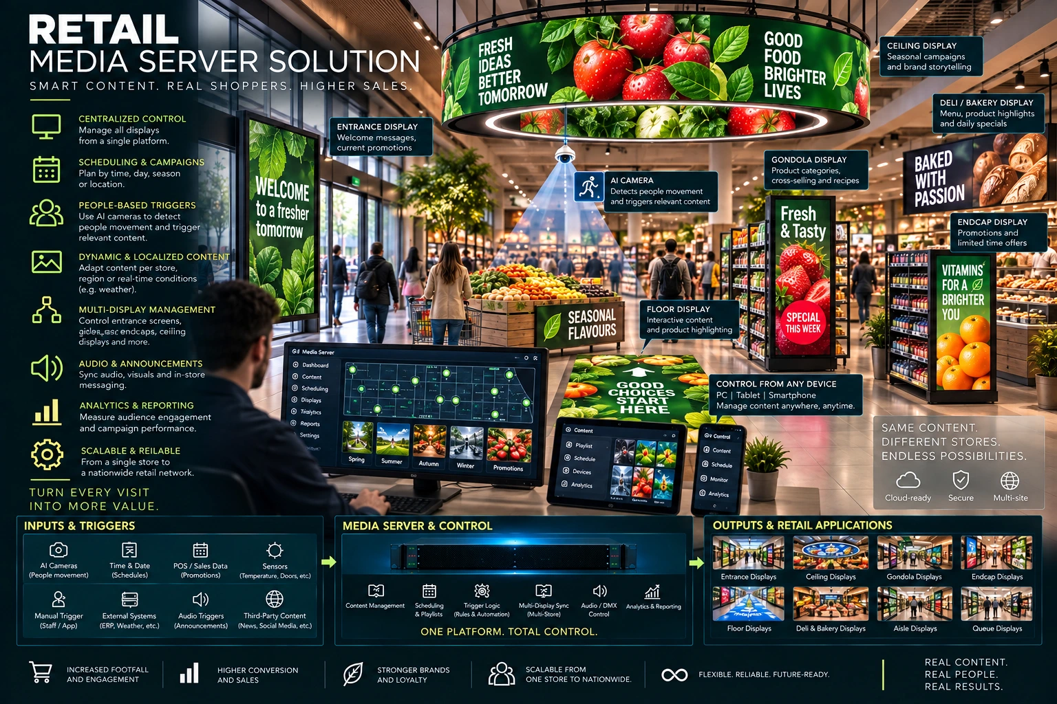 Media server solution for casino live table tournaments